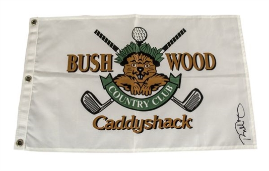 Bill Murray Signed Caddyshack Golf Flag